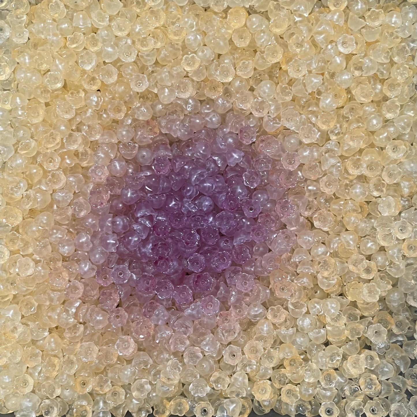 new·「ガラスミニスズラン」4mm*6mm＆UV光変